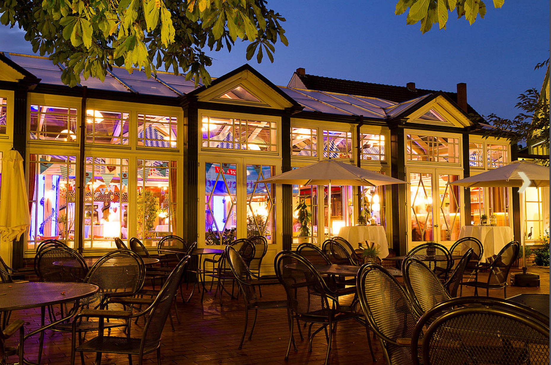 Die Terrasse der Abiball Location Grothenns Gasthaus in Bremen