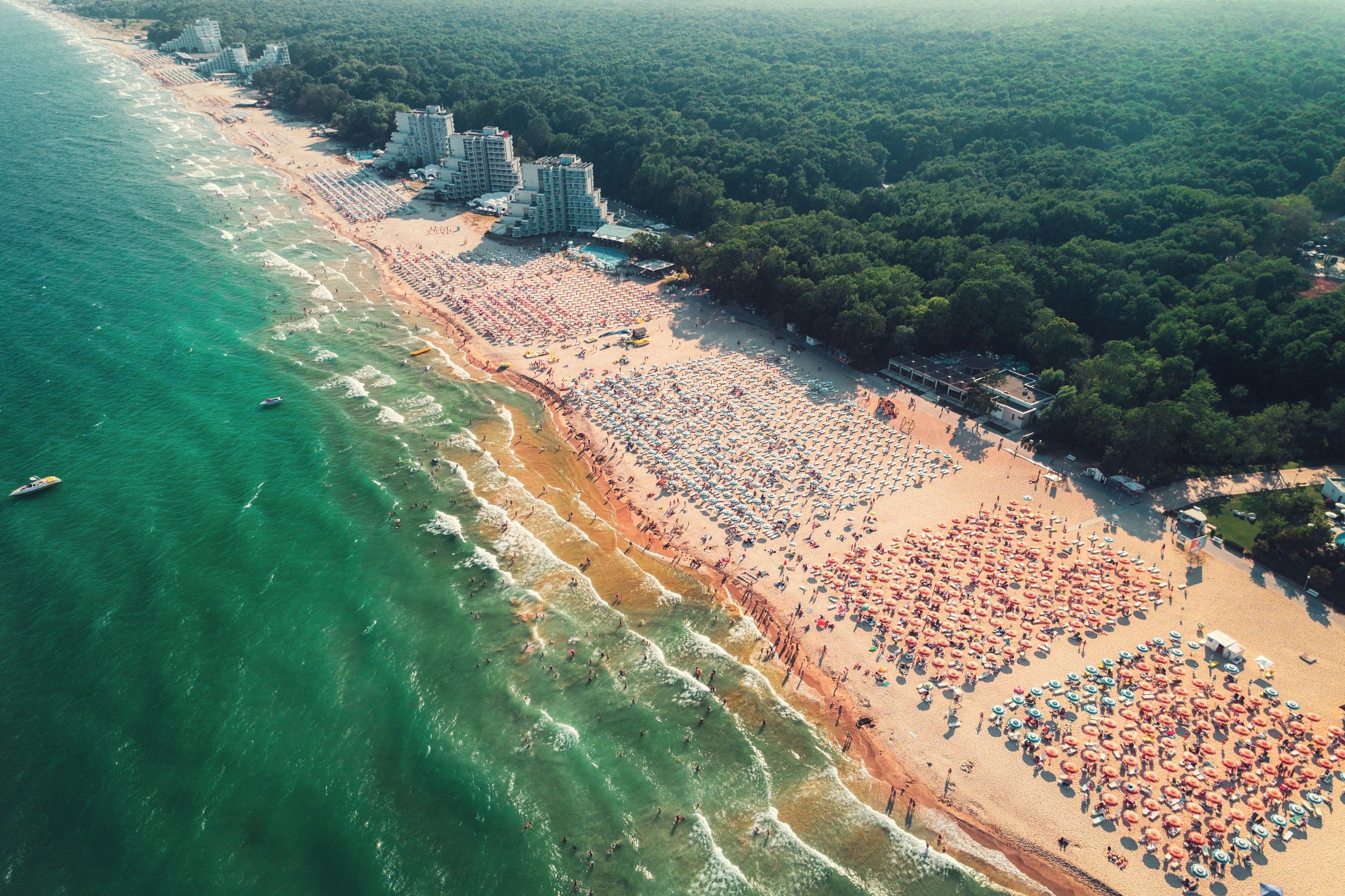 Der Goldstrand von oben Abireise